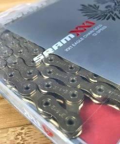 SRAM Kette XX1 Eagle Hollow Pin Gold 12-fach 9 SRAM Kette XX1 Eagle Hollow Pin Gold 12-fach -Federung Verkäufe 2022 5411606 large