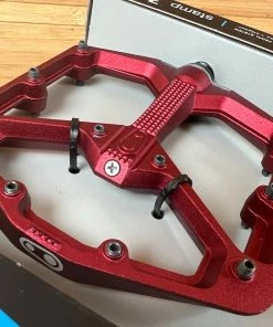 Crankbrothers Stamp 7 Large Pedale / Plattformpedale Rot -Federung Verkäufe 2022 IMG 1802