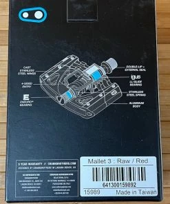 Crankbrothers Mallet 3 Klickpedale / Clickpedale Rot -Federung Verkäufe 2022 IMG 1812