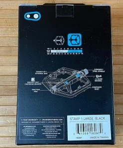 Crankbrothers Stamp 1 Large Pedale / Plattformpedale Schwarz -Federung Verkäufe 2022 IMG 1818