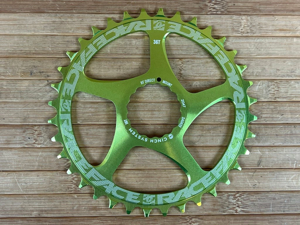 Race Face Kettenblatt Cinch 36T 10-12S Green 2 Race Face Kettenblatt Cinch 36T 10-12S Green – Bild 2
