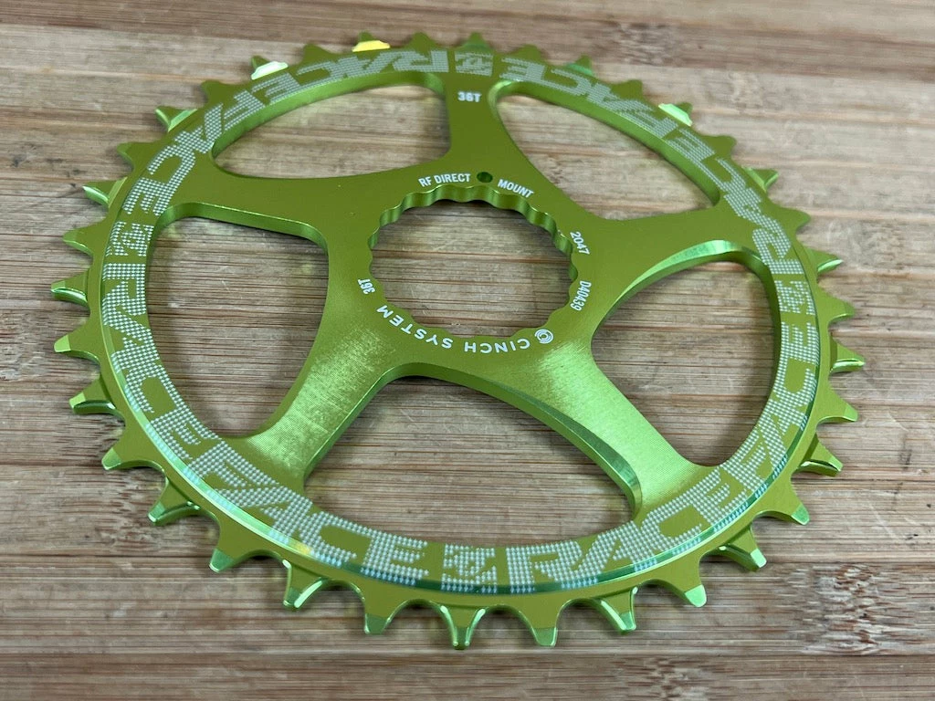 Race Face Kettenblatt Cinch 36T 10-12S Green 3 Race Face Kettenblatt Cinch 36T 10-12S Green – Bild 3