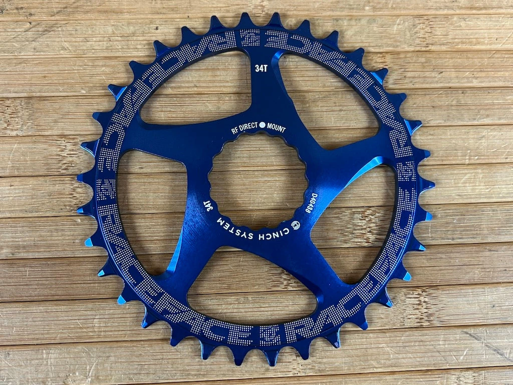 Race Face Kettenblatt Cinch 34T 10-12S Blue 2 Race Face Kettenblatt Cinch 34T 10-12S Blue – Bild 2
