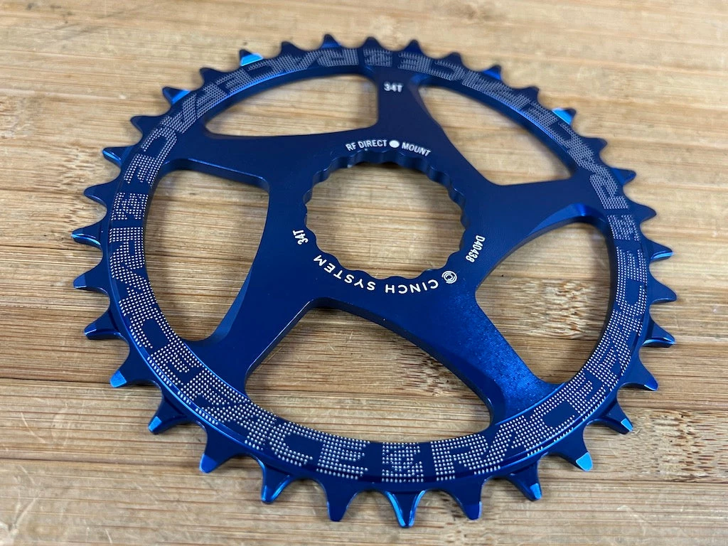 Race Face Kettenblatt Cinch 34T 10-12S Blue 3 Race Face Kettenblatt Cinch 34T 10-12S Blue – Bild 3