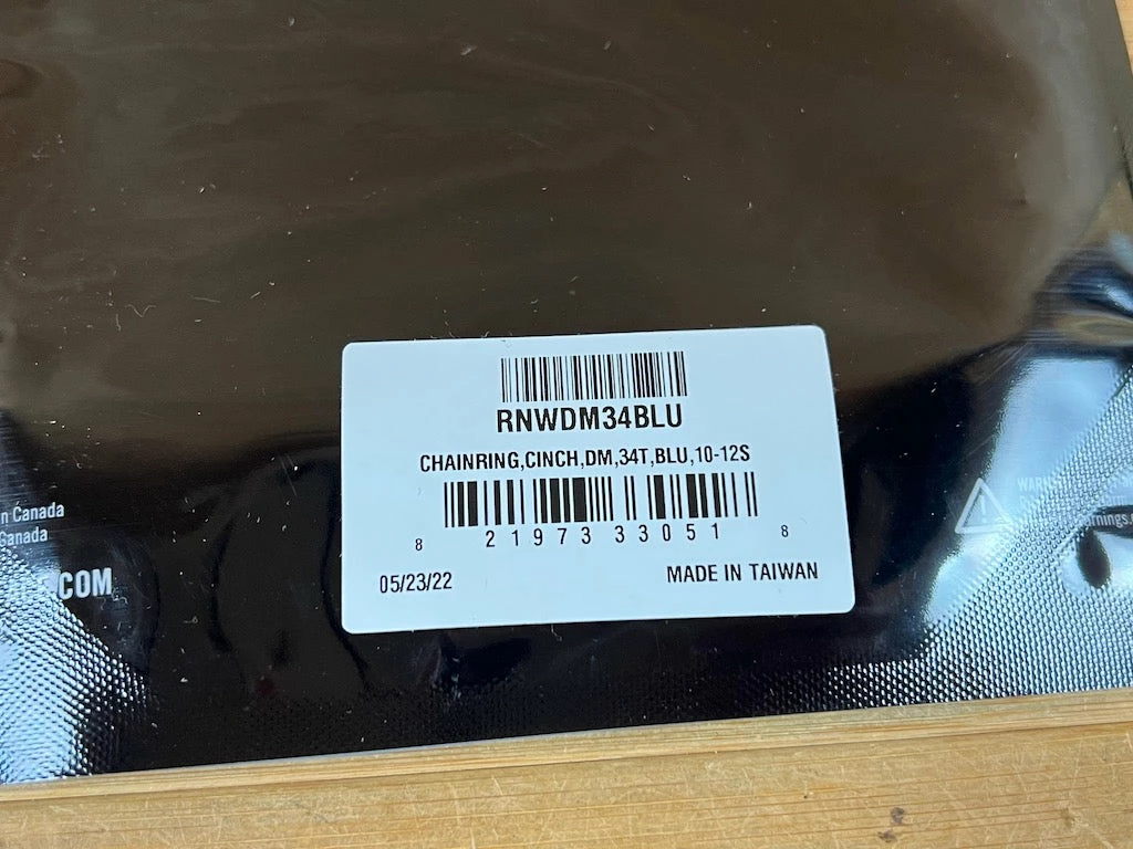 Race Face Kettenblatt Cinch 34T 10-12S Blue 5 Race Face Kettenblatt Cinch 34T 10-12S Blue – Bild 5