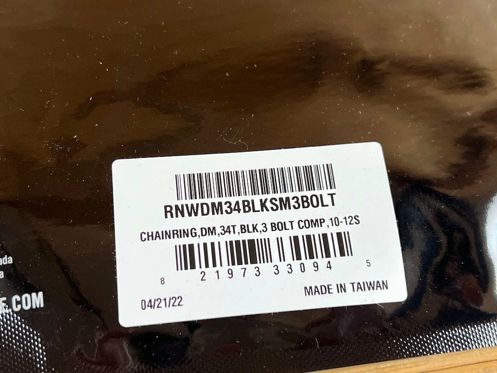 Race Face Kettenblatt DM 3 Bolt 34T 10-12S Black 5 Race Face Kettenblatt DM 3 Bolt 34T 10-12S Black – Bild 5