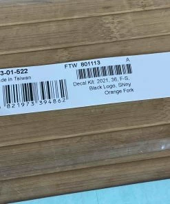Fox Decal Kit 36 2021 F-S Black Logo / Shiny Orange -Federung Verkäufe 2022 IMG 2378 scaled