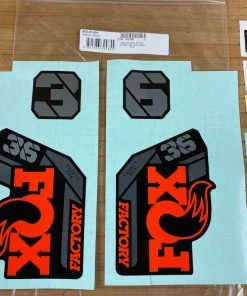 Fox Decal Kit 36 2021 F-S Orange Logo / Shiny Black