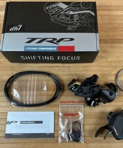 TRP DH7 Schaltwerk & Schalthebel Set 7-fach Gold