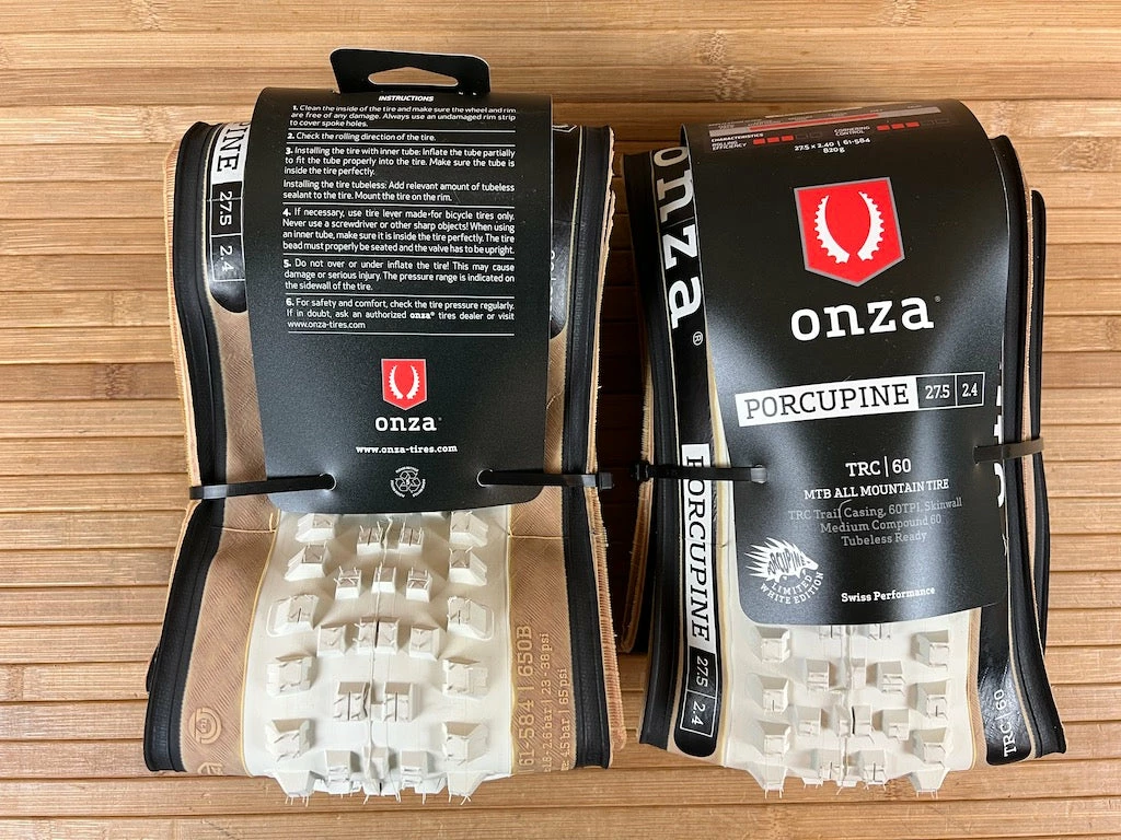 Onza Tires Porcupine 27,5x2,4" TRC Kevlar/fold 60tpi White PAAR 3 Onza Tires Porcupine 27,5x2,4" TRC Kevlar/fold 60tpi White PAAR – Bild 3