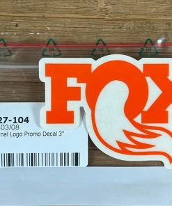 FOX Aufkleber Logo 3" Orange