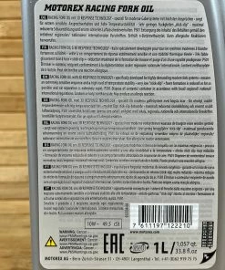 Motorex Gabelöl / Dämpferöl Racing Fork 10W 1L -Federung Verkäufe 2022 IMG 5997 2bc378ee 1a32 45df 8250 c083dceb4835