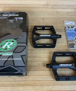 Federung Verkäufe 2022 24 Reverse Components Black One Plattformpedale / Pedale Schwarz