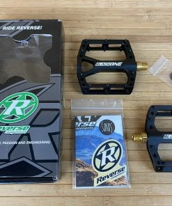 Reverse Components Black One Titanium Plattformpedale / Pedale Schwarz