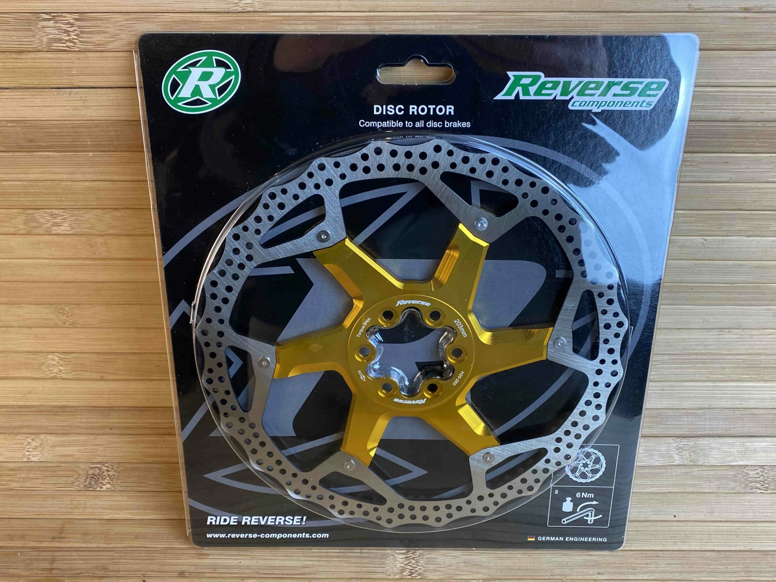 Reverse Bremsscheibe 203mm Gold 1 Reverse Bremsscheibe 203mm Gold