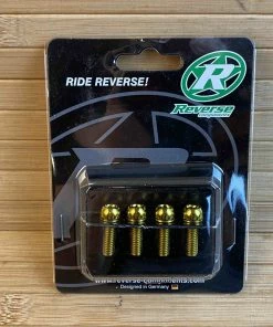 Reverse Bremsadapter-Schraubenset - 4 Stk. M6x18mm Gold