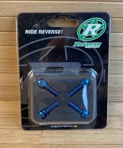 Reverse Bremsadapter-Schraubenset - 4 Stk. M6x18mm Blau