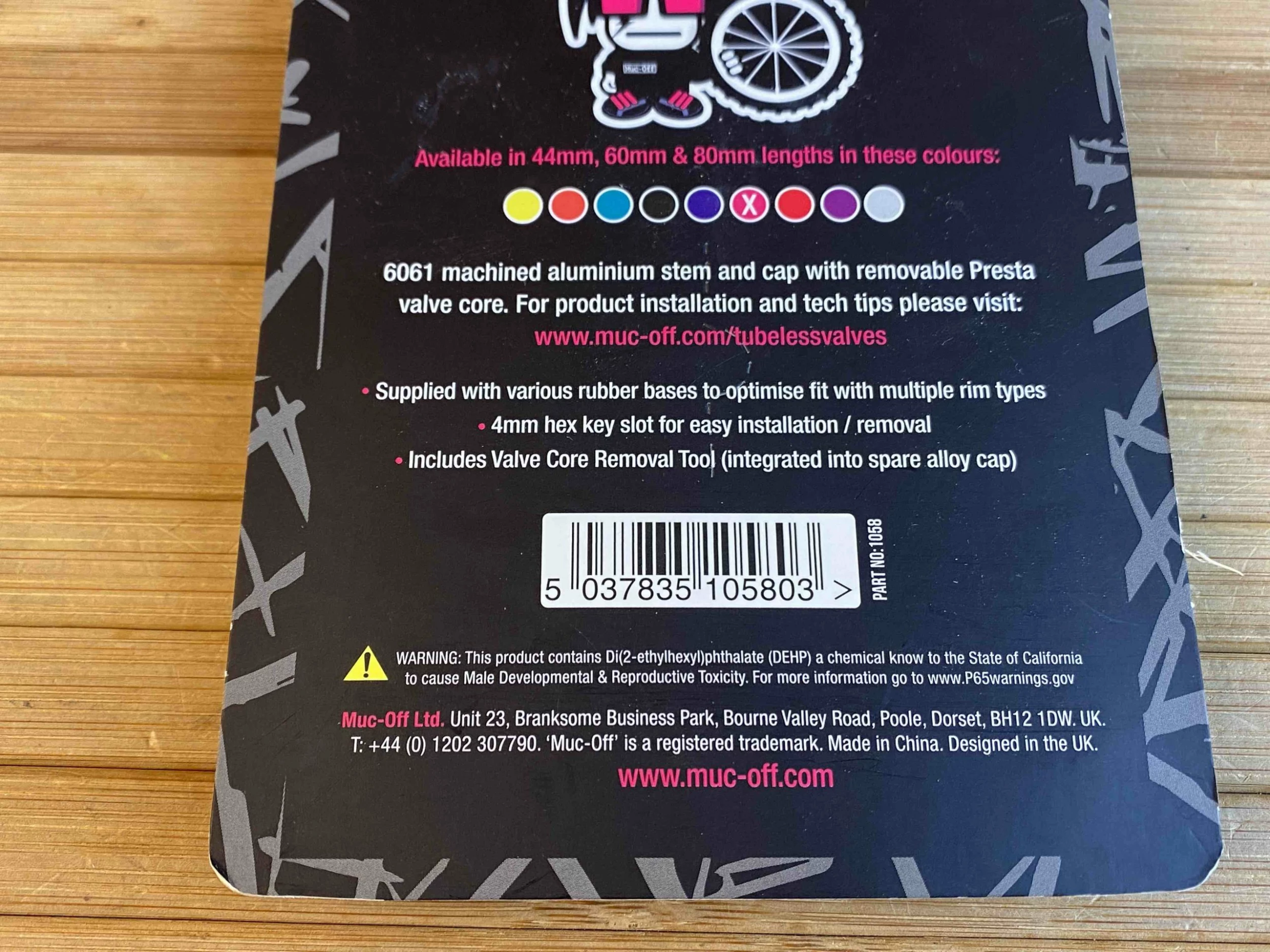 Muc-Off Muc Off Tubeless Valve Kit Ventile 44mm Pink 2 Muc-Off Muc Off Tubeless Valve Kit Ventile 44mm Pink – Bild 2