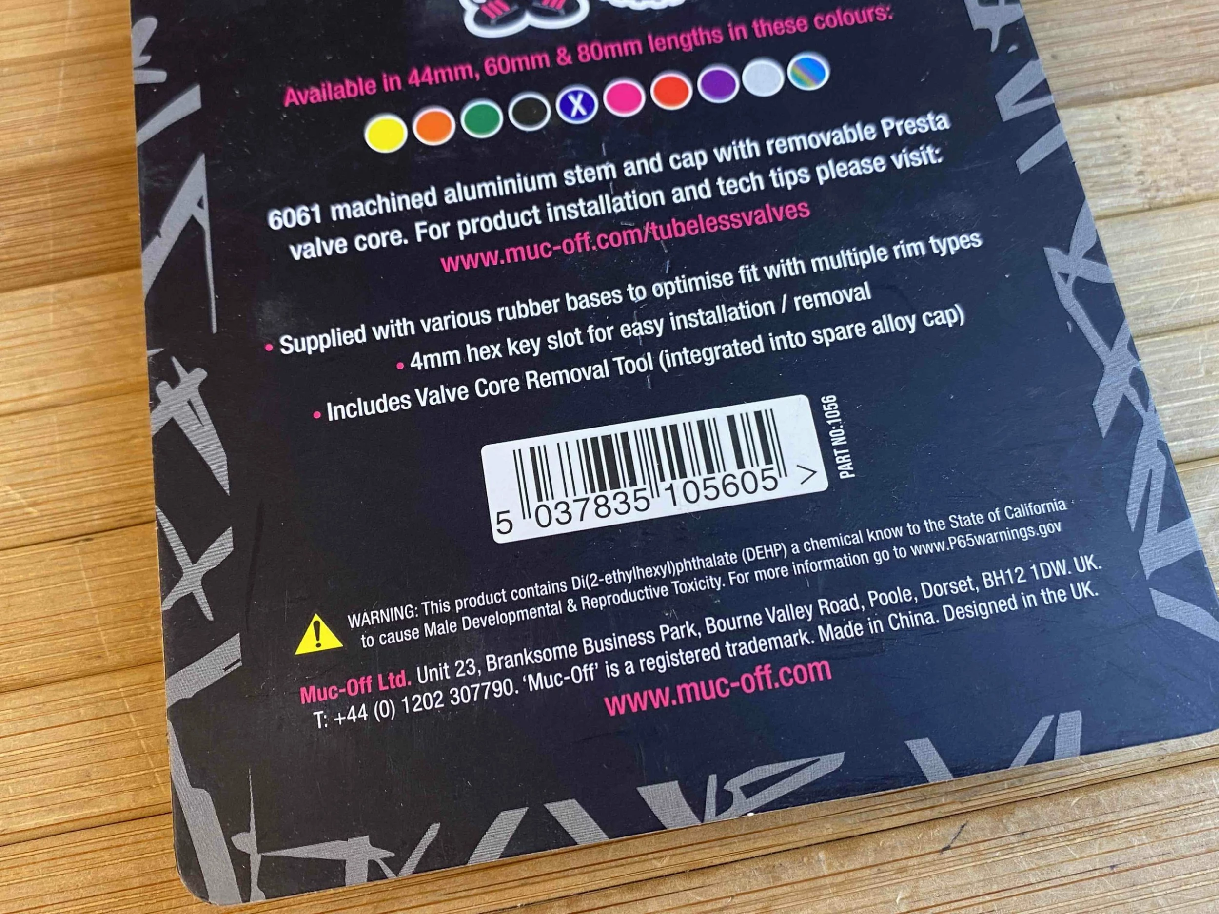 Muc-Off Muc Off Tubeless Valve Kit Ventile 44mm Blau 2 Muc-Off Muc Off Tubeless Valve Kit Ventile 44mm Blau – Bild 2