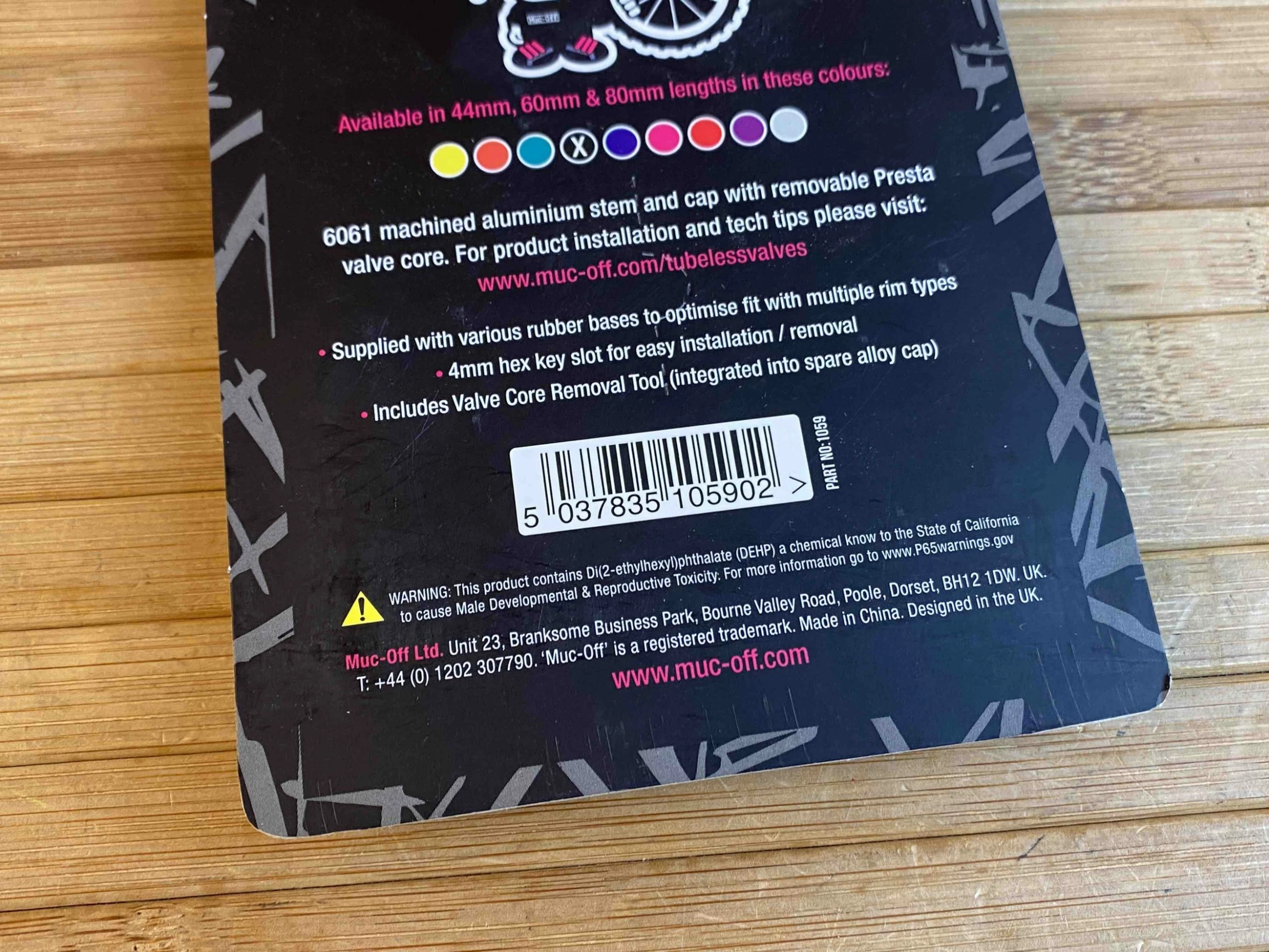 Muc-Off Muc Off Tubeless Valve Kit Ventile 60mm Schwarz 2 Muc-Off Muc Off Tubeless Valve Kit Ventile 60mm Schwarz – Bild 2