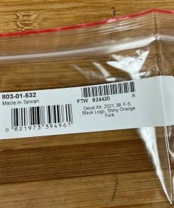 Fox Decal Kit 38 2021 F-S Black Logo / Shiny Orange -Federung Verkäufe 2022 IMG 6977