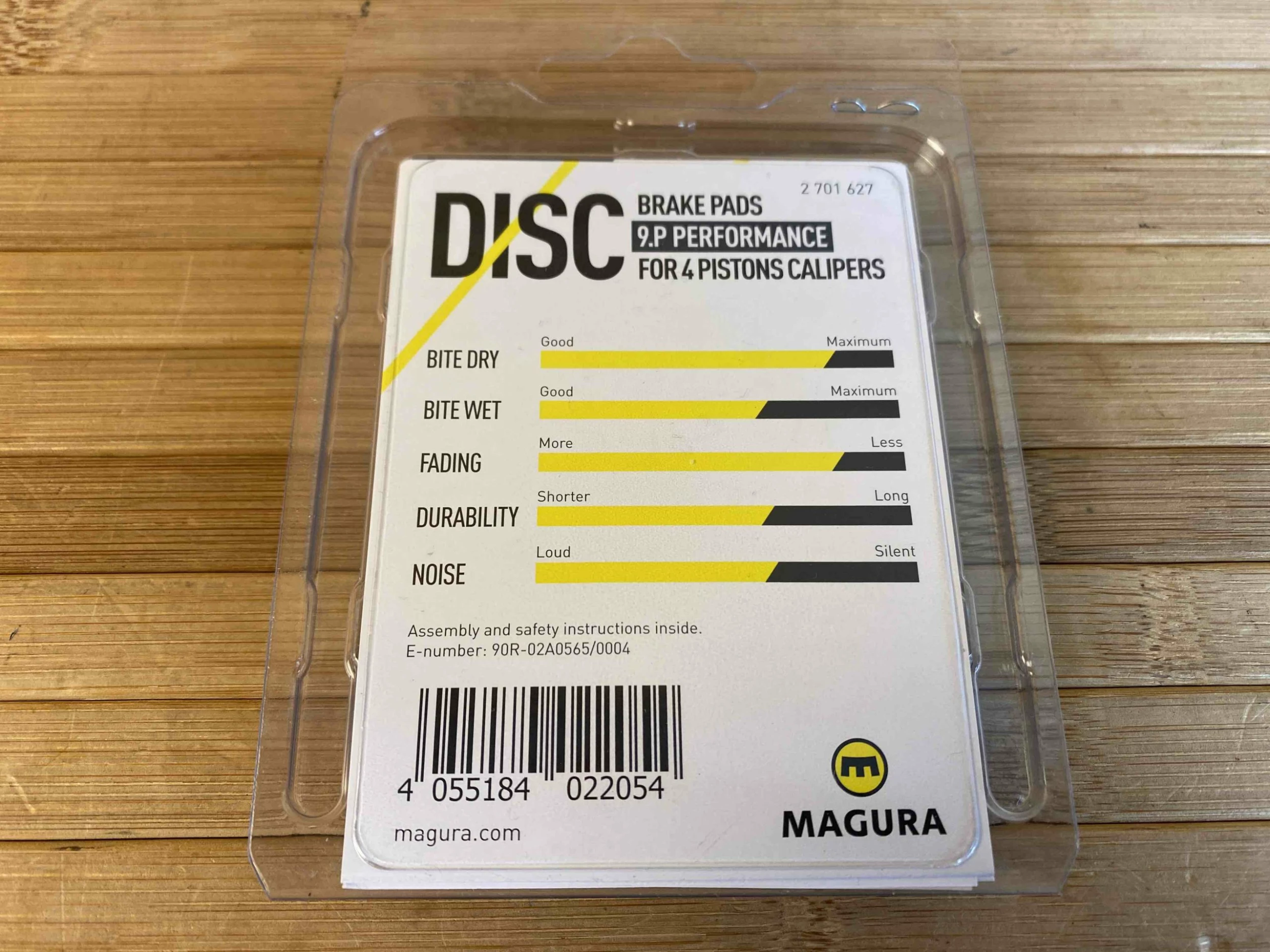 Magura MT Bremsbelag / Bremsbeläge 4-Kolben PERFORMANCE 9.P 2 Magura MT Bremsbelag / Bremsbeläge 4-Kolben PERFORMANCE 9.P – Bild 2