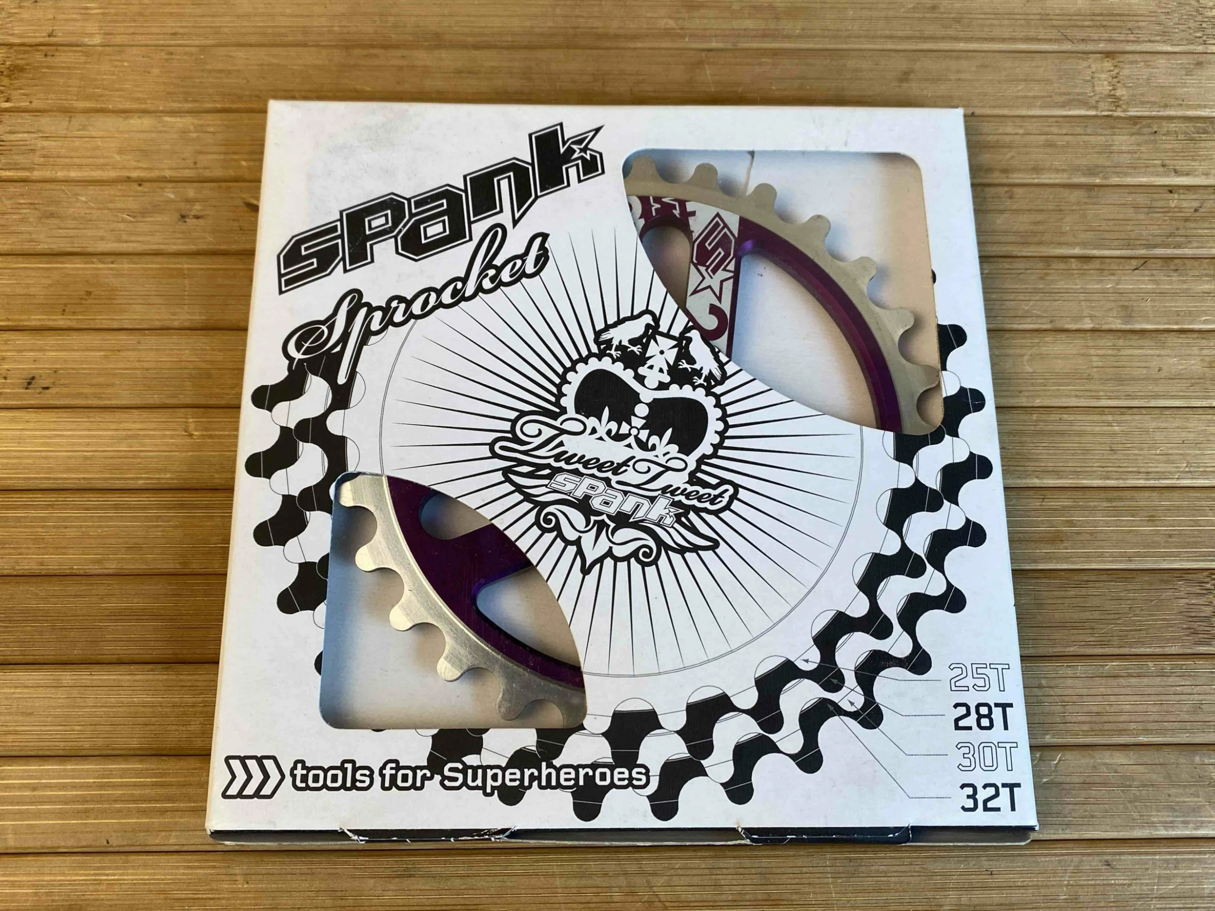 Spank Tweet Tweet BMX Kettenblatt Purple 28T 4 Spank Tweet Tweet BMX Kettenblatt Purple 28T – Bild 4