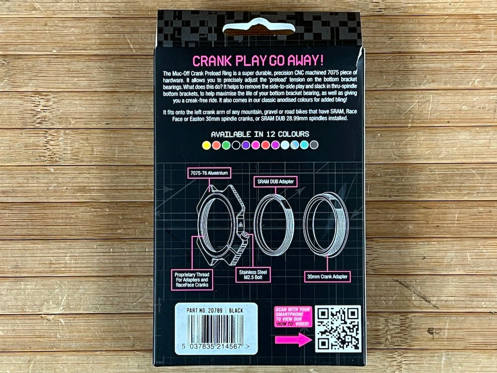 Muc-Off Muc Off Crank Preload Ring Schwarz 6 Muc-Off Muc Off Crank Preload Ring Schwarz – Bild 6