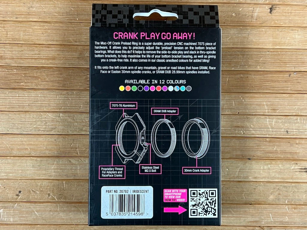Muc-Off Muc Off Crank Preload Ring Oilslick / Iridescent 6 Muc-Off Muc Off Crank Preload Ring Oilslick / Iridescent – Bild 6
