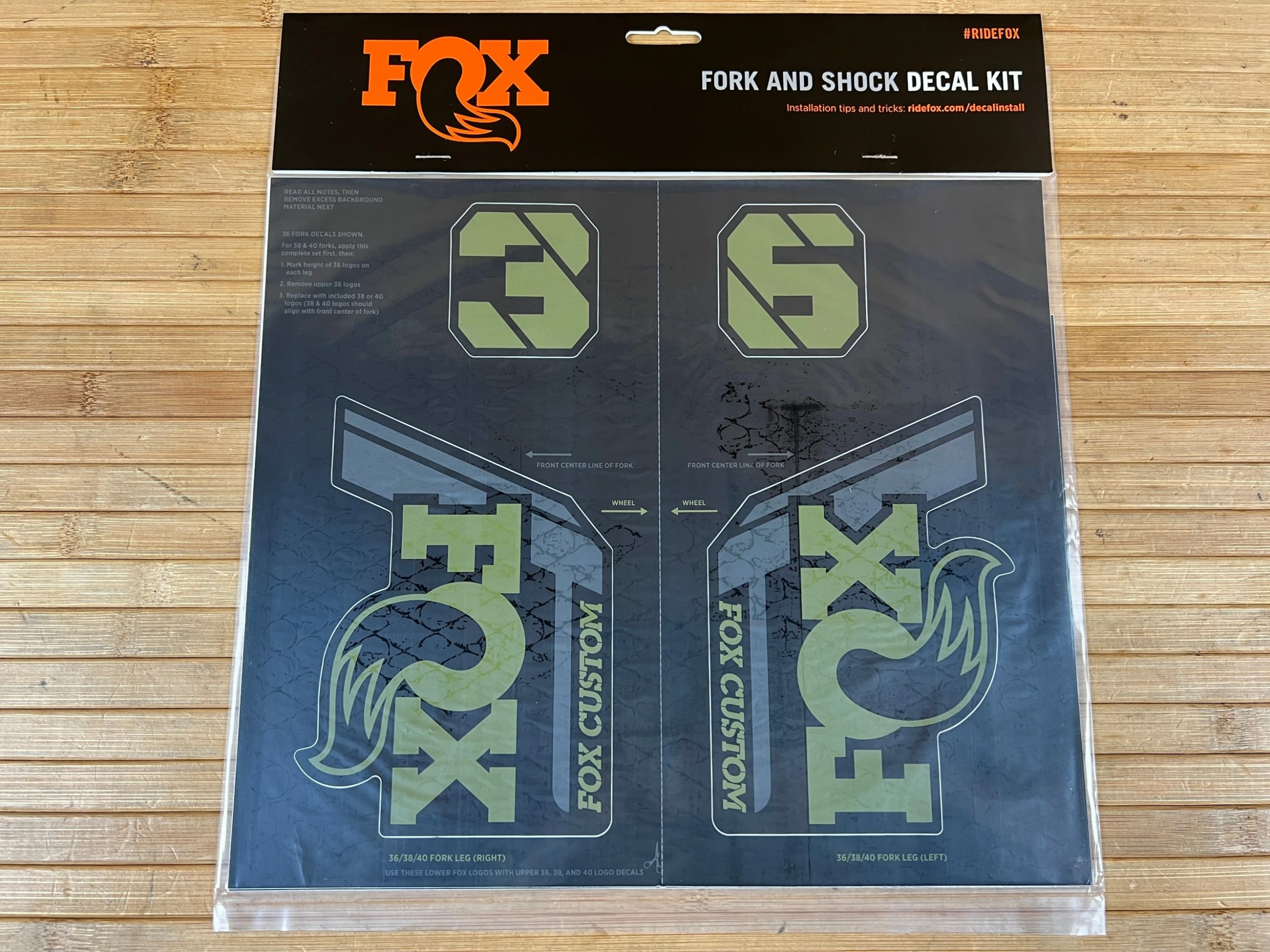 FOX Decal Kit Dekorbogen 2021 Custom Olive Drab 1 FOX Decal Kit Dekorbogen 2021 Custom Olive Drab