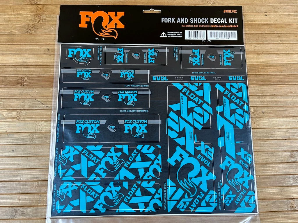 FOX Decal Kit Dekorbogen 2021 Custom Turquoise 2 FOX Decal Kit Dekorbogen 2021 Custom Turquoise – Bild 2