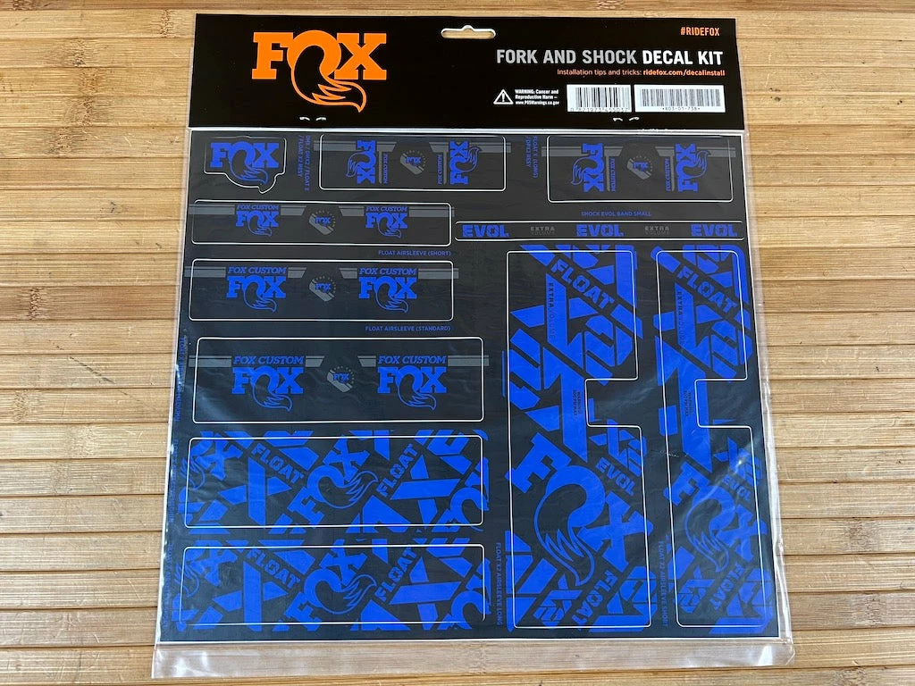 FOX Decal Kit Dekorbogen 2021 Custom Blue 2 FOX Decal Kit Dekorbogen 2021 Custom Blue – Bild 2