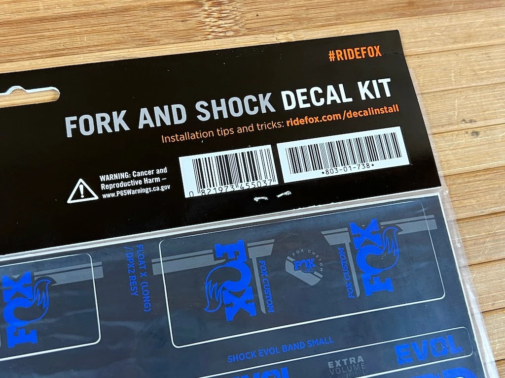 FOX Decal Kit Dekorbogen 2021 Custom Blue 3 FOX Decal Kit Dekorbogen 2021 Custom Blue – Bild 3