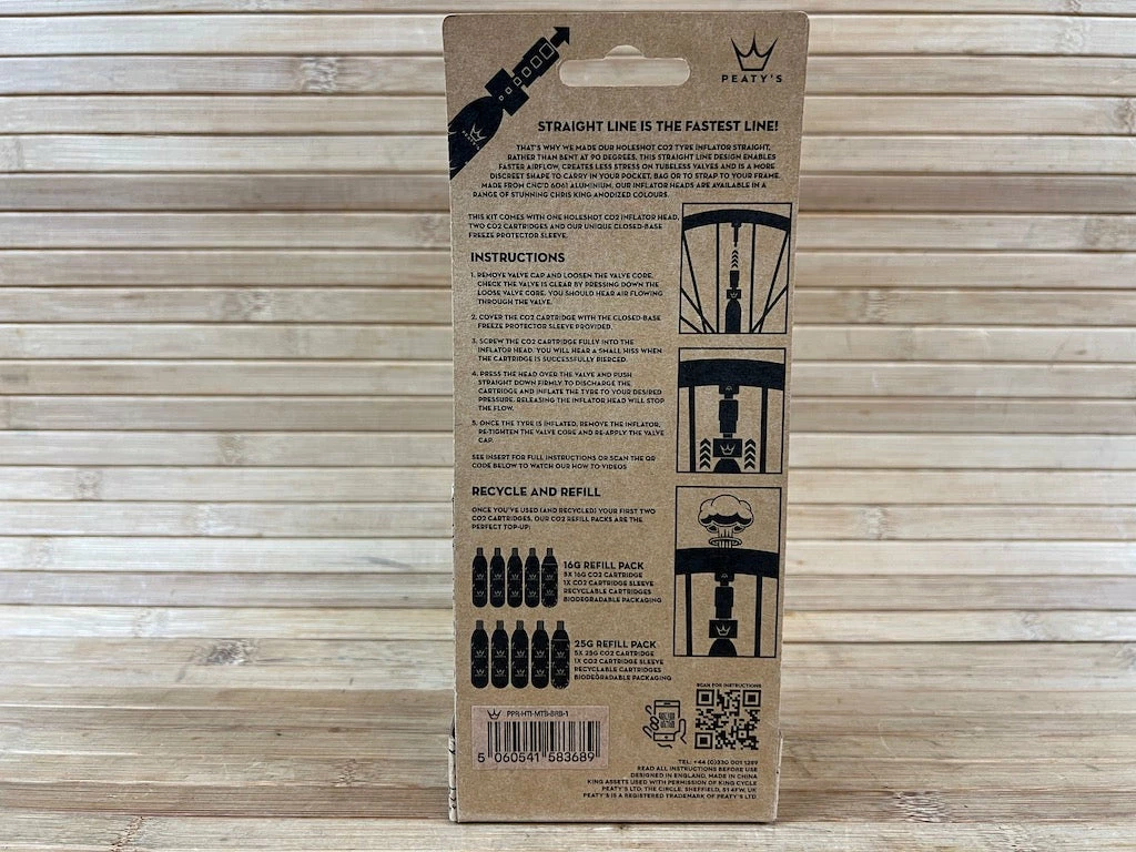 Peaty's Holeshot CO2 Tire Inflator MTB 25g Bourbon 3 Peaty's Holeshot CO2 Tire Inflator MTB 25g Bourbon – Bild 3