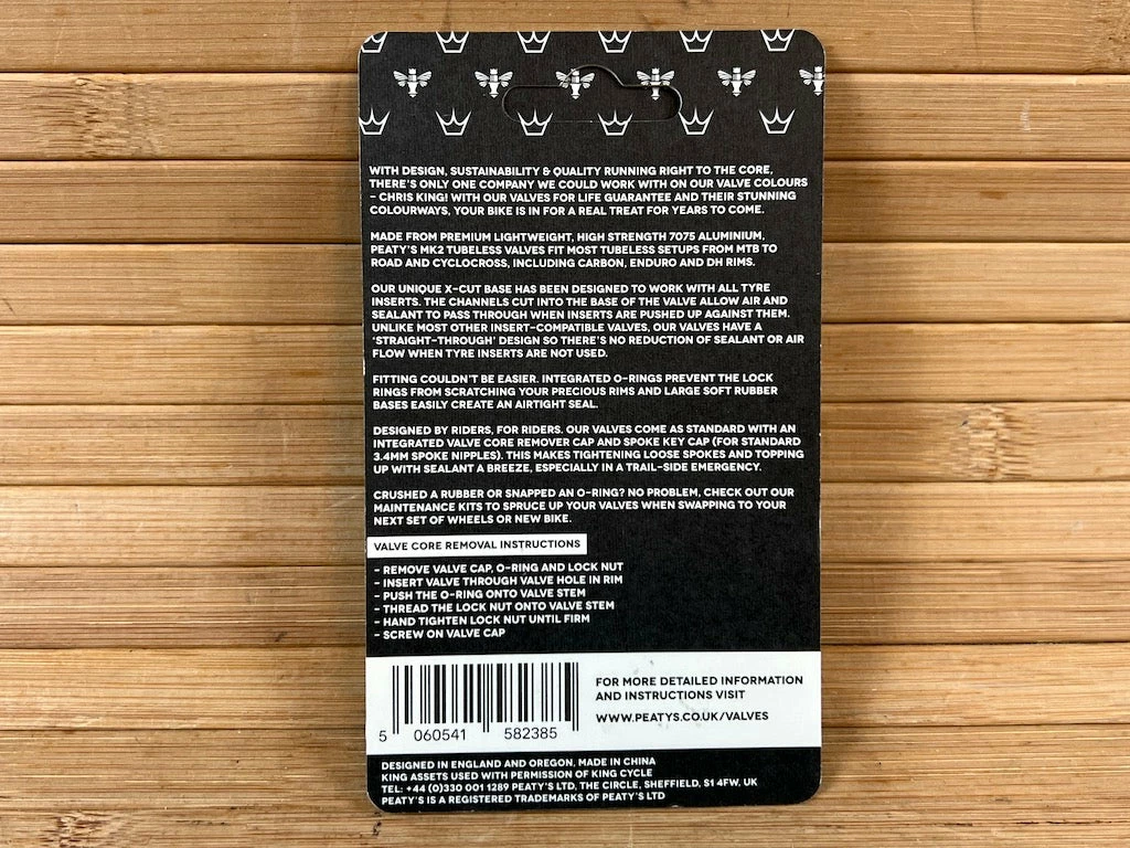 Peaty's Tubeless Ventile MK2 42mm Navy 3 Peaty's Tubeless Ventile MK2 42mm Navy – Bild 3