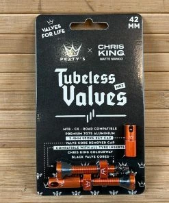 Federung Verkäufe 2022 4 Peaty's Tubeless Ventile MK2 42mm Mango