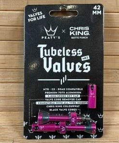 Peaty's Tubeless Ventile MK2 42mm Punch / Pink