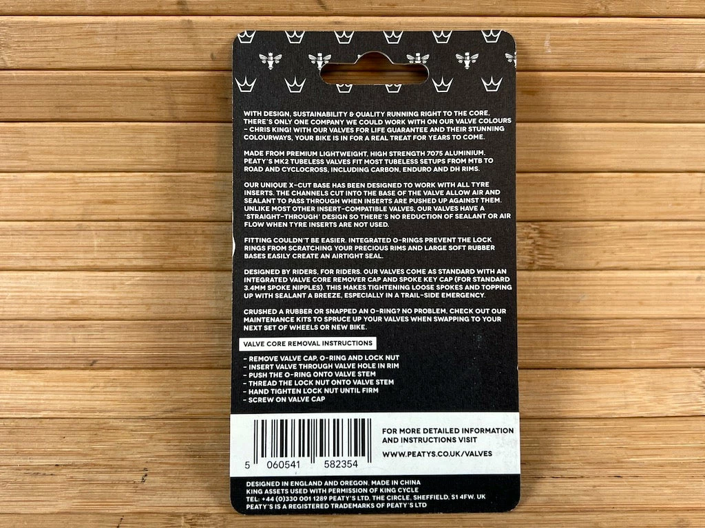 Peaty's Tubeless Ventile MK2 42mm Türkis / Turquoise 3 Peaty's Tubeless Ventile MK2 42mm Türkis / Turquoise – Bild 3