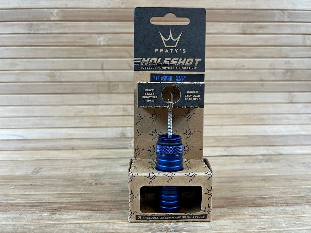 Peaty's Holeshot Tubeless Puncture Plugger Reparatur Kit Matte Navy 1 Peaty's Holeshot Tubeless Puncture Plugger Reparatur Kit Matte Navy