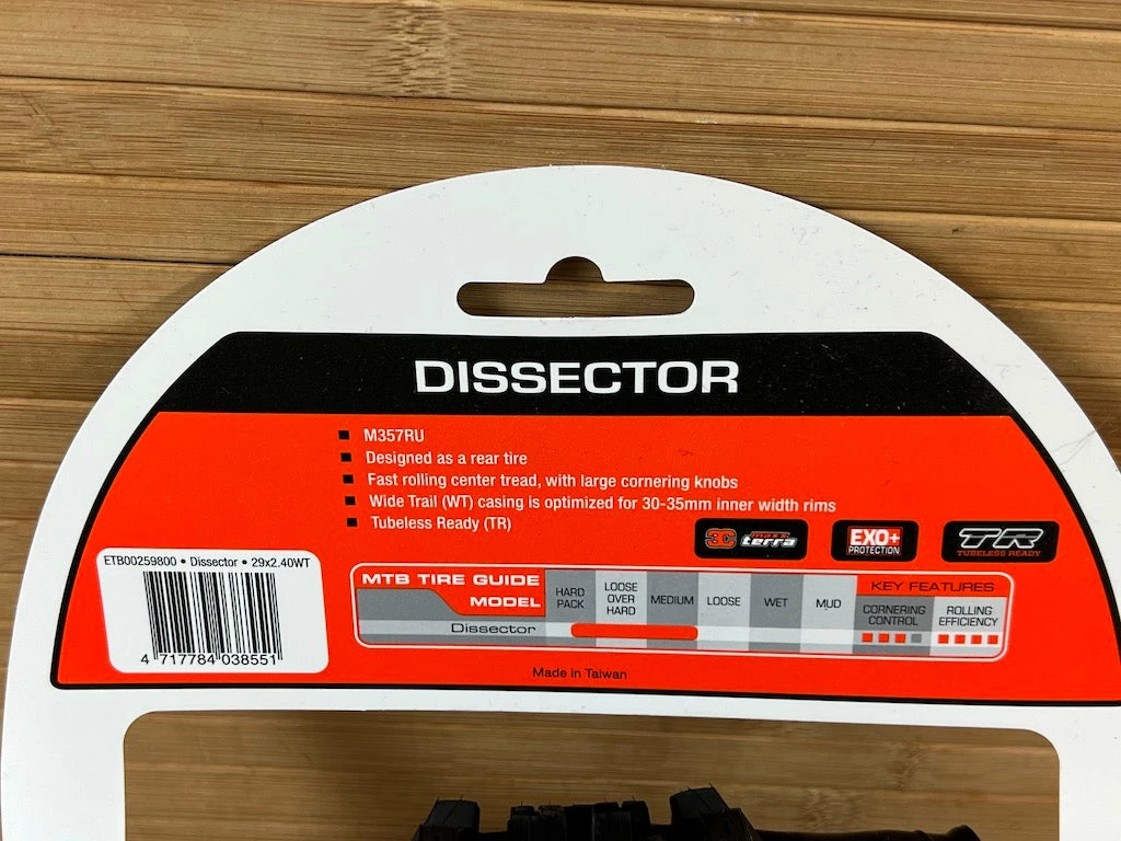 Maxxis Dissector Reifen 29 X 2.4 EXO+ TR 3C Maxx Terra 4 Maxxis Dissector Reifen 29 X 2.4 EXO+ TR 3C Maxx Terra – Bild 4