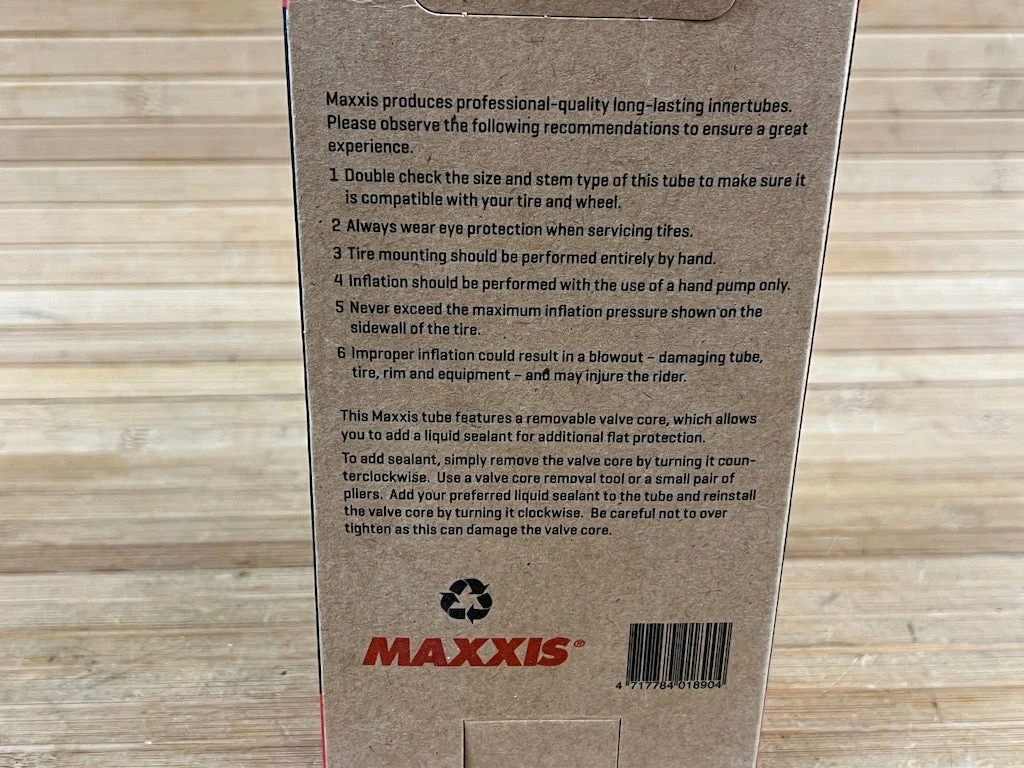 Maxxis Schlauch 24" 2.5/2.7 AV Downhill Schrader 5 Maxxis Schlauch 24" 2.5/2.7 AV Downhill Schrader – Bild 5