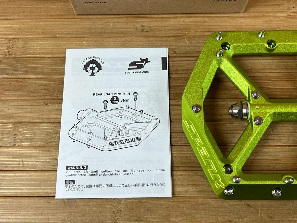 Spank Spike Reboot Pedale / Plattformpedale Green 3 Spank Spike Reboot Pedale / Plattformpedale Green – Bild 3