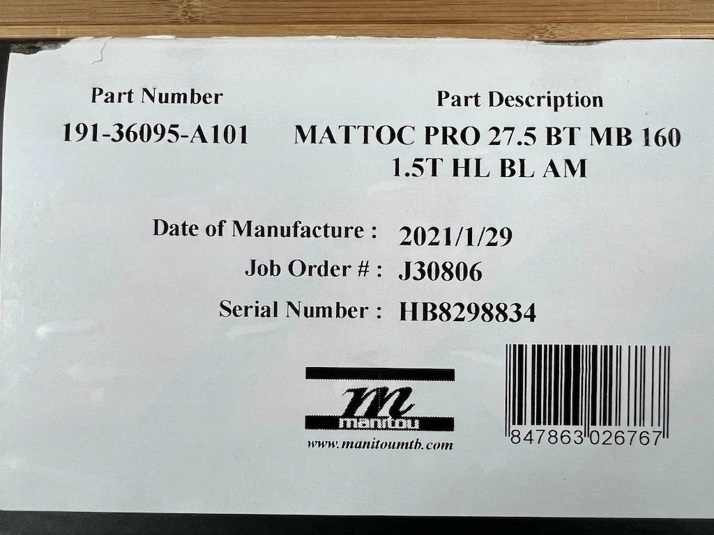 Manitou Mattoc PRO 27,5" / 160mm Federgabel 12 Manitou Mattoc PRO 27,5" / 160mm Federgabel – Bild 12