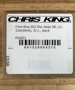 Chris-king Chris King ISO Disc Nabe VR 110 X 20mm 32 Loch Black -Federung Verkäufe 2022 IMG 9559 0205e013 290b 49a2 a9ec 0e538d35801f